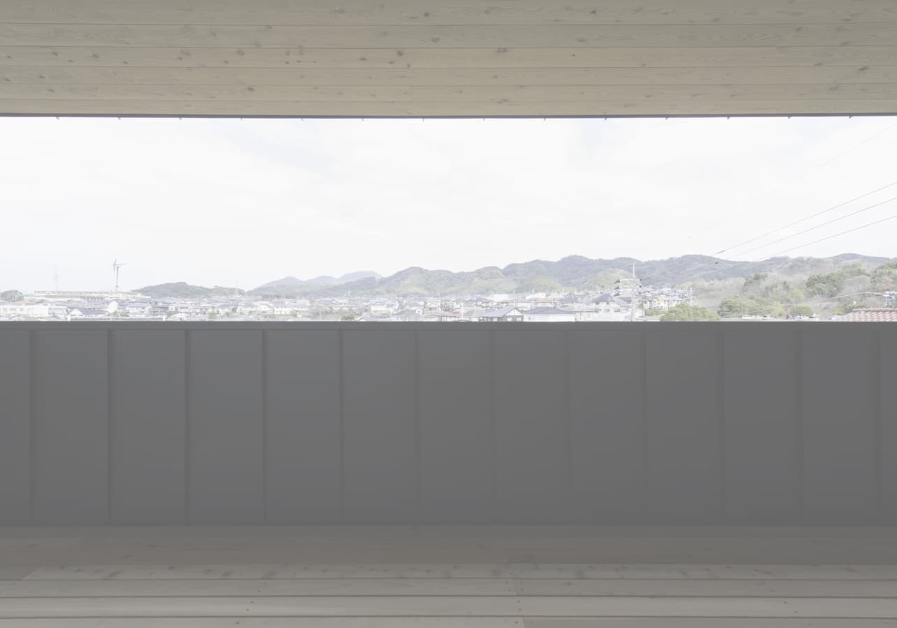 切取られた他北側の自然の借景