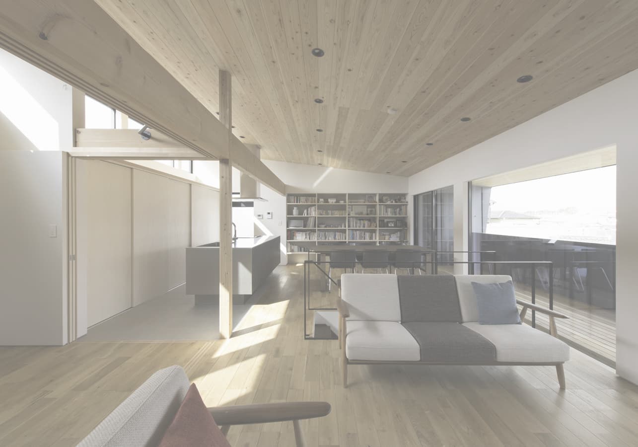 心地良く木に包まれたリビング