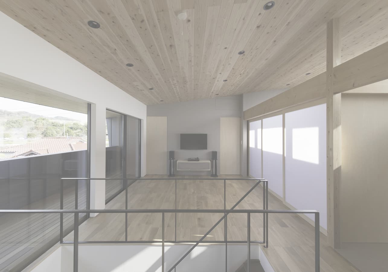 リビング客室引戸を閉めた状態