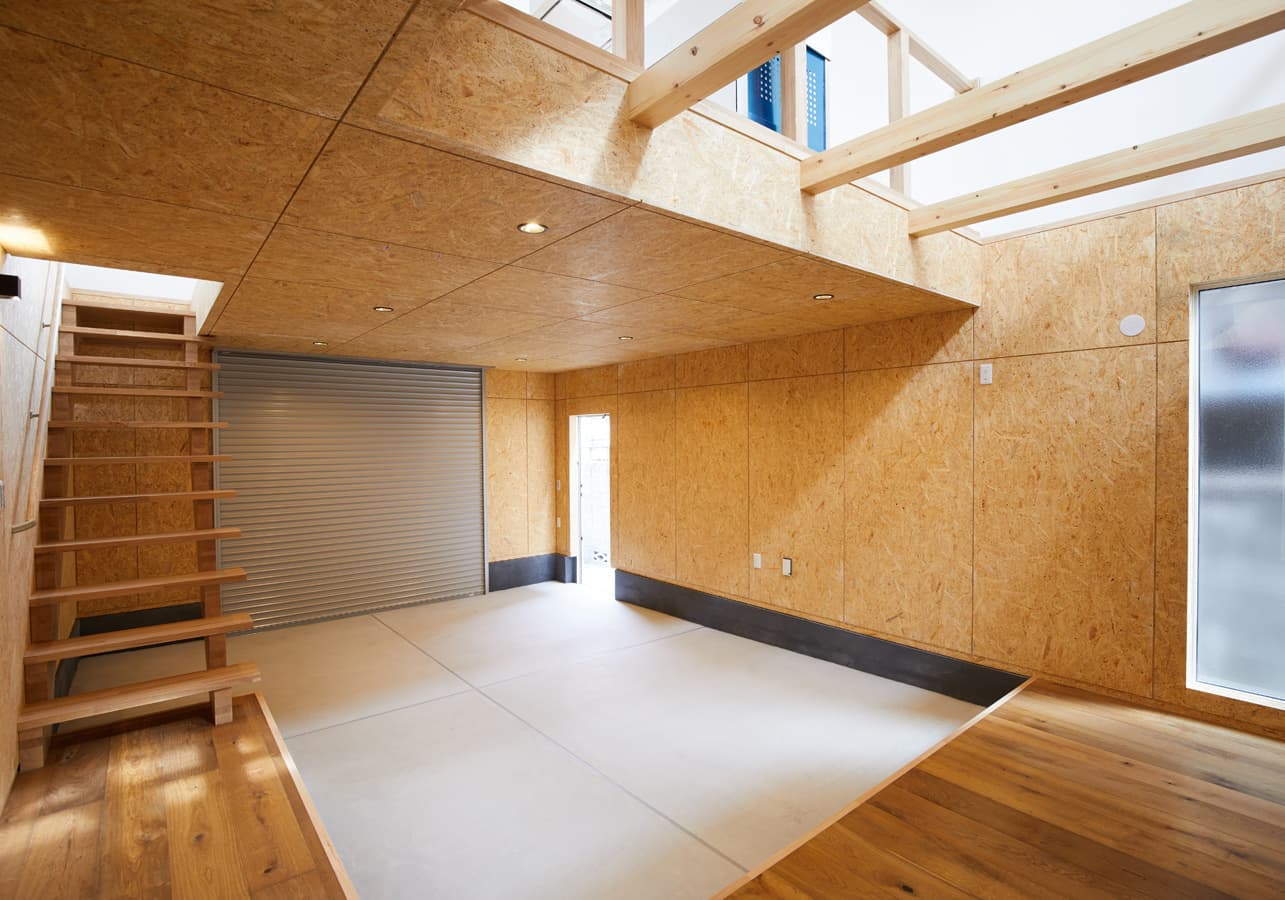 土間リビングの眺め