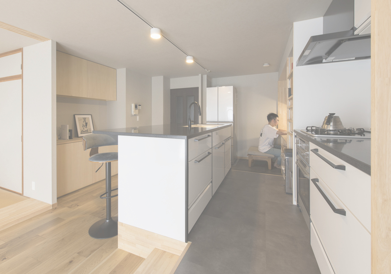 壁面全面造作家具