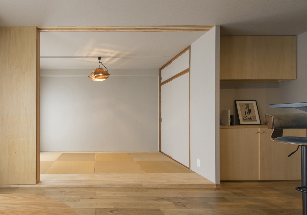 リビングから和室の眺め