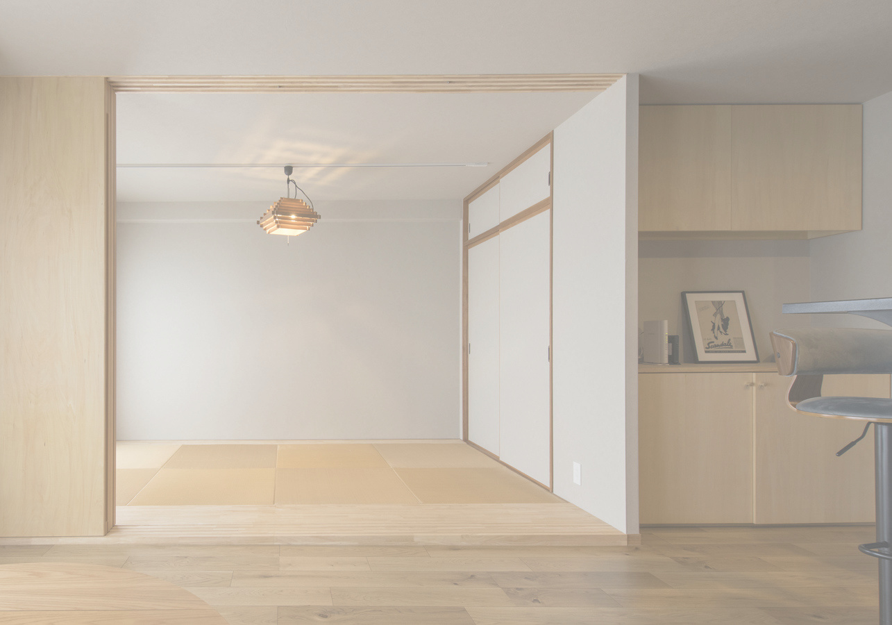 リビングから和室の眺め