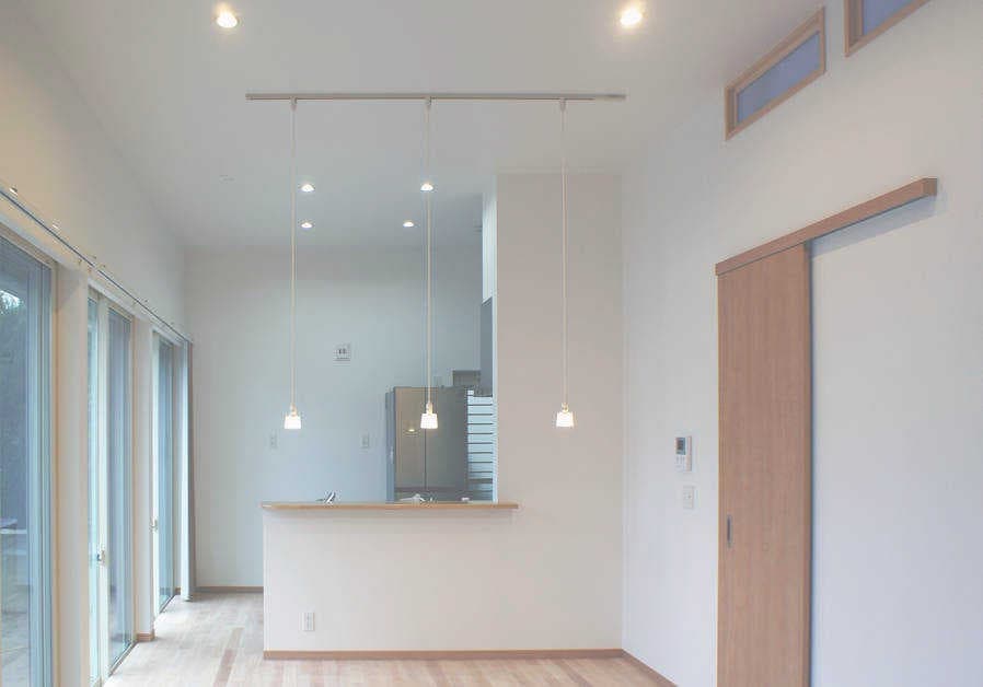 約3.5m天井高のリビング