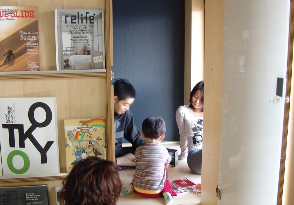 リビングから個室の眺め