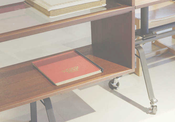 収納棚再生利用ディスプレイ