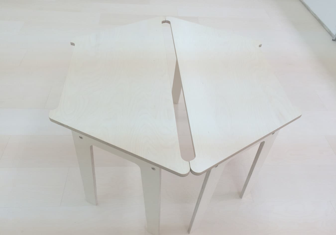 六角形オリジナルデスク