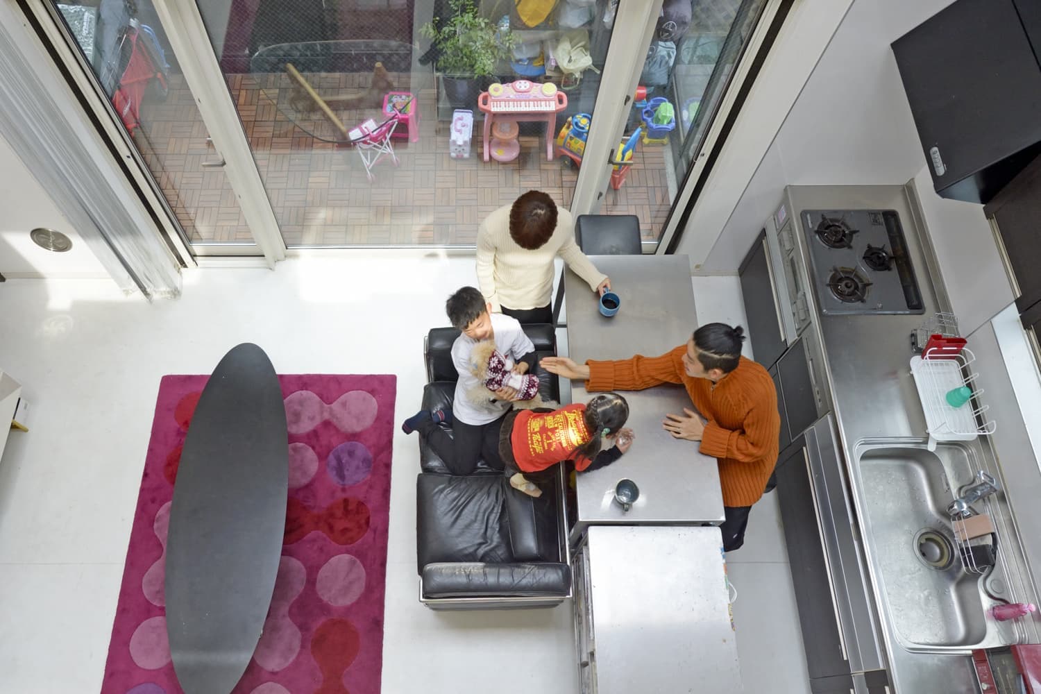 2階からリビングの眺め