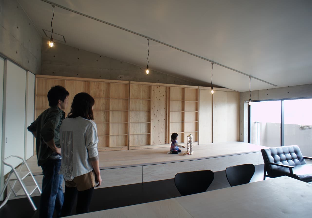 作品事例-勾配屋根の家