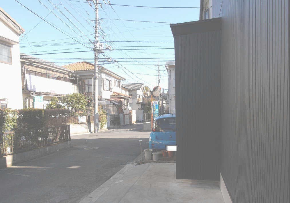 片持ちエントランスポーチ